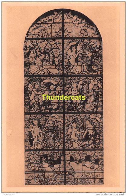 CPA PAROCHIEKERK VAN STRIJTEM ZIJN GLASRAMEN DE HEL