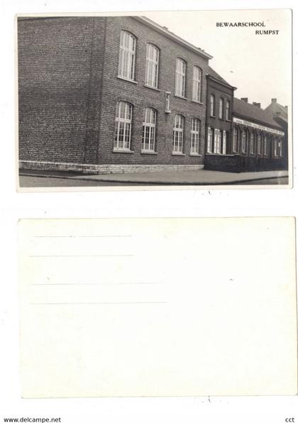 Rumst  FOTOKAART van de bewaarschool Rumpst