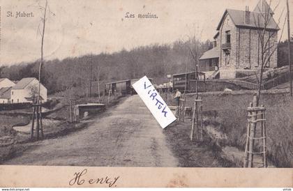 Saint-Hubert :  1904  ecrit avec timbre  :   TRAM