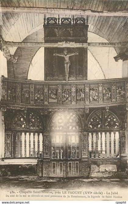 CPA 350 chapelle saint nicolas pres le faouet (xvi siecle) le jube