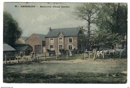 Amberloup  Sainte-Ode  Macraviver (Ferme Coyette)