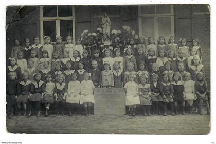 Tamines  Sambreville  CARTE PHOTO   Ecole Sainte Marie 1917