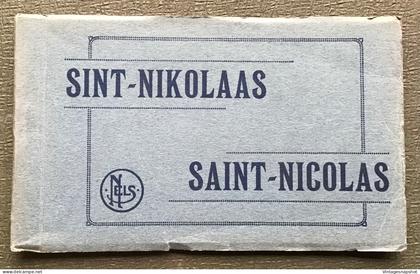 St NIKLAAS NIKOLAAS NICOLAS Album 10 PK stadhuis statiestraat kerken houtbriel platsen  door E. Dalschaert-Praet