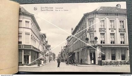 St NIKLAAS NIKOLAAS NICOLAS Album 10 PK stadhuis statiestraat kerken houtbriel platsen door E. Dalschaert-Praet