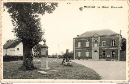 [-5%] BELGIQUE - Sivry Rance - Montbliart - La Maison Communale - Carte Postale Ancienne
