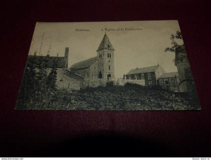 BC14-52 Cpa Nettinne Eglise et le presbytère SOmme Leuze