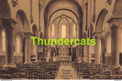 CPA SOMME LEUZE INTERIEUR DE L'EGLISE