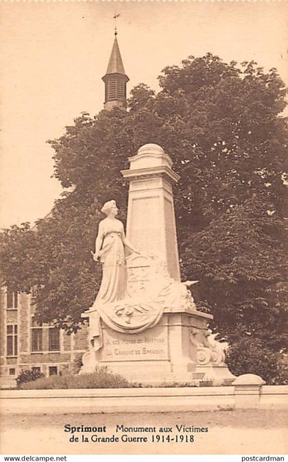 Belgique - SPRIMONT (Liège) Monument aux victimes de la Grande Guerre