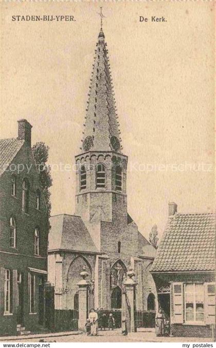 Staden-Bij Yper West-Vlaanderen Belgie De Kerk Kirche