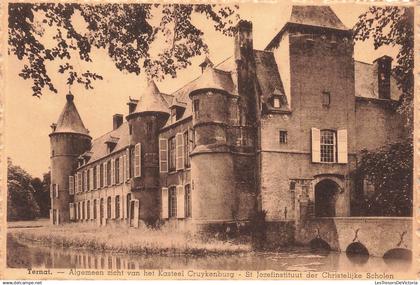 [-5%] BELGIQUE - Ternat - Algemen zicht van het Kasteel Cruykengurg - Lac - Fenêtre ouverte - Carte Postale Ancienne