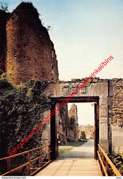 Château de Franchimont - le portail et ses Armoiries - Theux