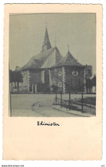 Thimister   CARTE PHOTO de l’église Saint-Antoine l’Ermite