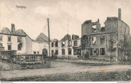 [-15%] BELGIQUE - Tintigny - ruine - bâtiment - guerre - bombardement - Verlagsanstalt Schaar & Dathe - Carte postale an