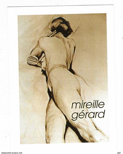 CP EXPOSITION DE LA PEINTRE MIREILLE GERARD A TINTIGNY EN 2001, BELGIQUE