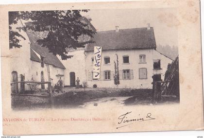 Environs de Tubize - La Ferme Daubruge (Ballant)    (  ecrit 1902  avec timbre )