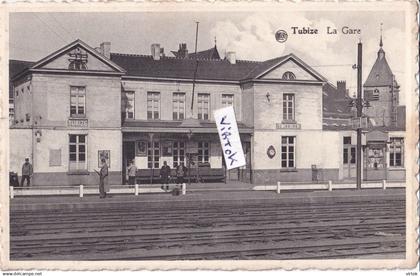 Tubize : La gare (   avec timbre   )  edit Deflandre Soeurs