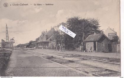 UKKEL - UCCLE :  CALVOET ------La Gare  -  intérieur  (  voir scans )