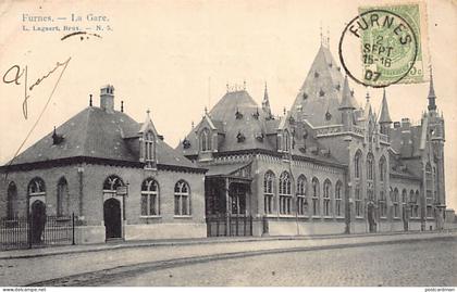 België - VEURNE (W. Vl.) Het treinstation