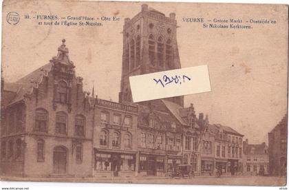 Veurne - Furnes : grand place ...........  (    zie scans )