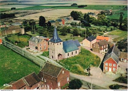 [-15%] BELGIQUE - Villers le Bouillet - Vue aérienne - Léglise Xllè siècle - Carte Postale