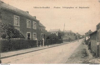 [-5%] BELGIQUE - Villers le Bouillet - Postes Télégraphes et Imprimerie - Carte Postale Ancienne