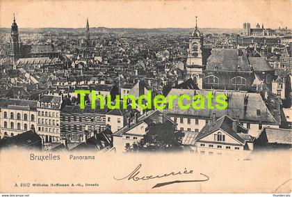 CPA BRUXELLES PANORAMA ( PLI D'ANGLE)