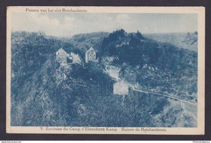 BELGIUM, Postcard, Ovifat, Reinhardstein Castle, Elsenborn Camp, WWI, Posted