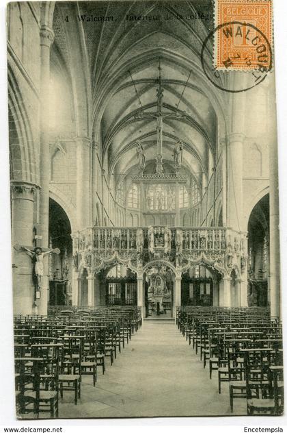 CPA - Carte Postale - Belgique - Walcourt - Intérieur de la Collégiale - 1913 ( SVM11974 )