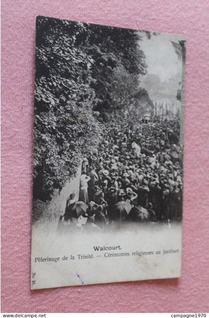 CPA - WALCOURT - PELERINAGE DE LA TRINITE - CEREMONIES RELIGIEUSES AU JARDINET