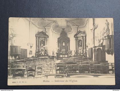 MOHA / INTÉRIEUR DE L'EGLISE  / EDIT. G.H.