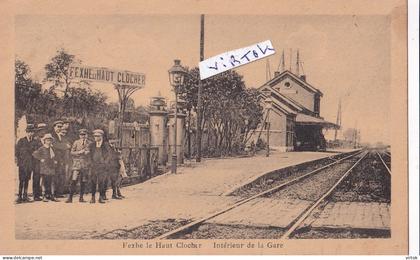 Fexhe-le-Haut-Clocher : intérieur de la gare     ( ecrit   1921  avec timbre )