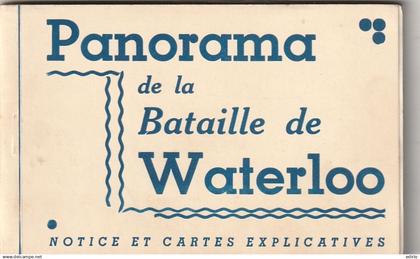 ***  BRABANT WALLON  ***   CARNET  Panorama de la Bataille de Waterloo Complet TTBE