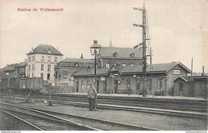 [-10%] BELGIQUE - Welkenraedt - Station de Welkenraedt - Restaurant du chemin de fer - Carte Postale Ancienne