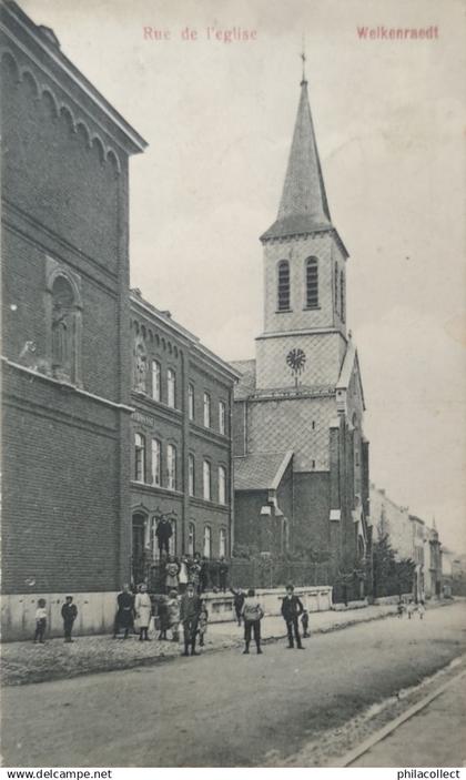 Welkenraedt // Rue de l' Eglise (animee) 1911