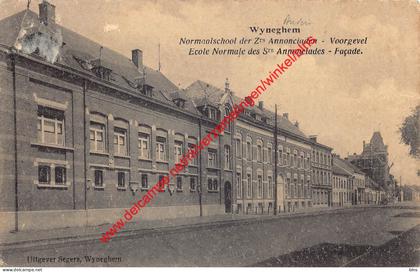 Wyneghem - Normaalschool der Zusters Annonciaden voorgevel - Uitgever Seger - Wijnegem