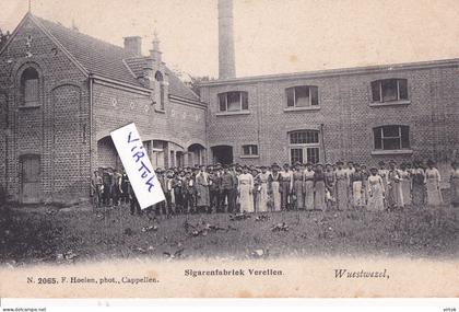 Wuustwezel :  sigarenfabriek Verellen  (  HOELEN 2065 )   1907  met zegel