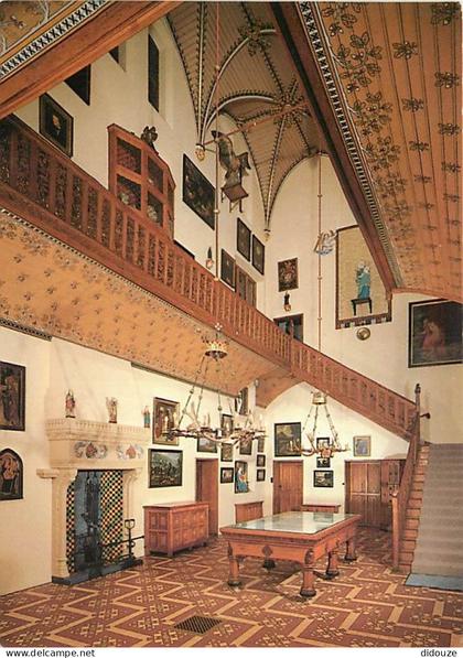 Carte Postale - Belgique - Zedelgem - Le Château de Loppem - Het Kasteelvan Loppem - Le hall voûté et sa galerie de tabl