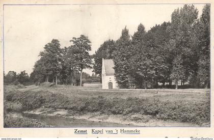 BELGIQUE - Zemst - Kapel van t Hammek - religion - christianisme - pâturage - oblit Zemst - Carte Postale Ancienne