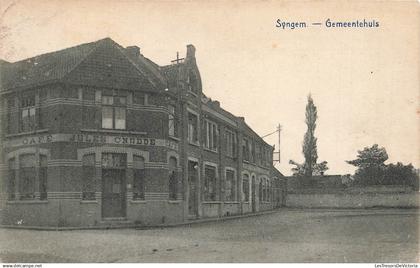 BELGIQUE - Syngem - Gemeentehuis - Maison communale - Jules Onudde - Restaurant - Publicité - Carte postale ancienne