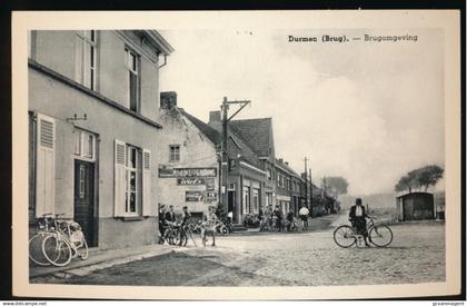 DURMEN BRUG.       BRUGOMGEVING   ( VAN ZOMERGEM NAAR GENT ). HOEK CAFE