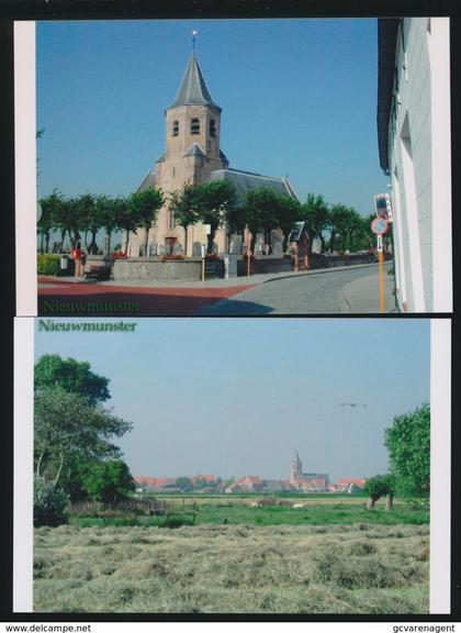 2 FOTOS  NIEUWMUNSTER  KERK   15 X 10 CM   ( 2005 )