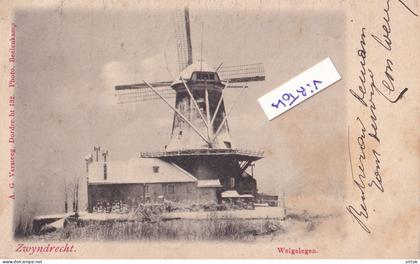 Zwijndrecht : welgelegen  windmolen     ( geschreven  1901 met zegel )  zie scans