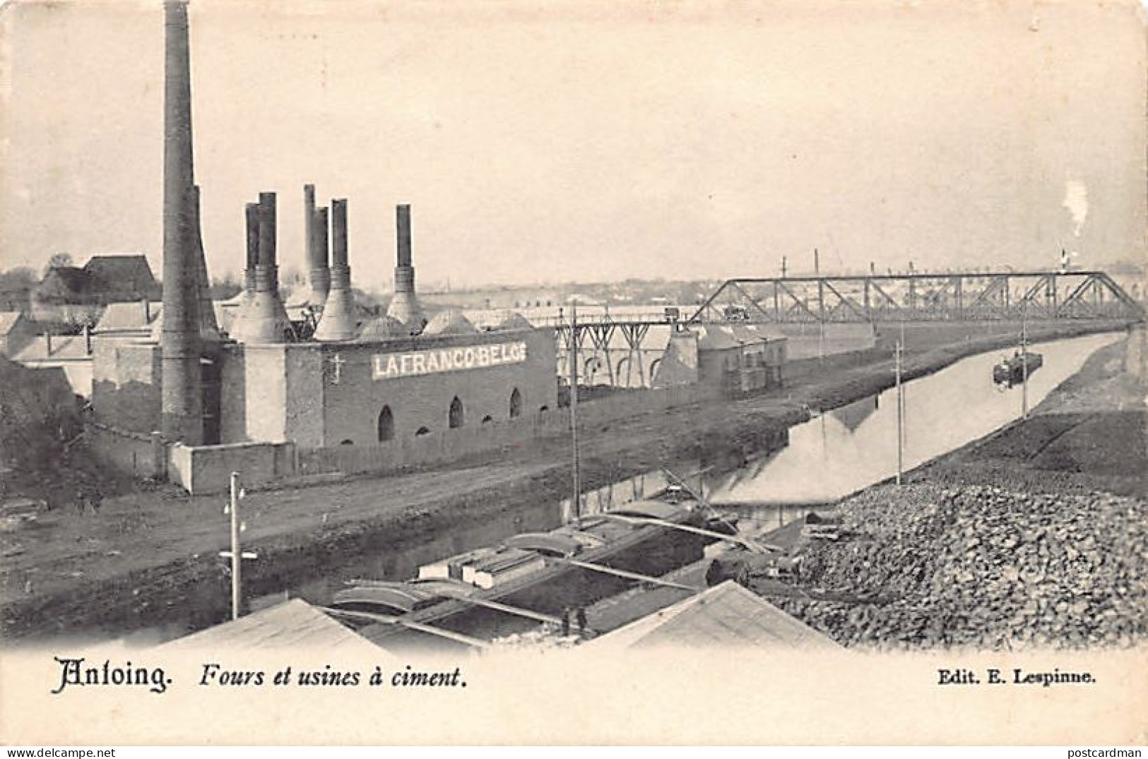 Belgique - ANTOING (Hainaut) Fours et usines à ciment