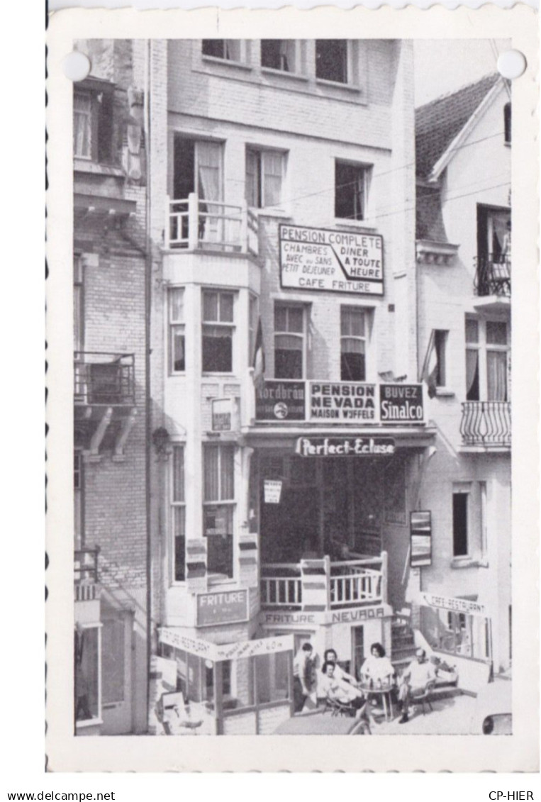 BELGIQUE - BELGIE - DE PANNE -  PENSION NEVADA - MAISON WYFFELS 1 RUE BONZEL - EN L'ETAT