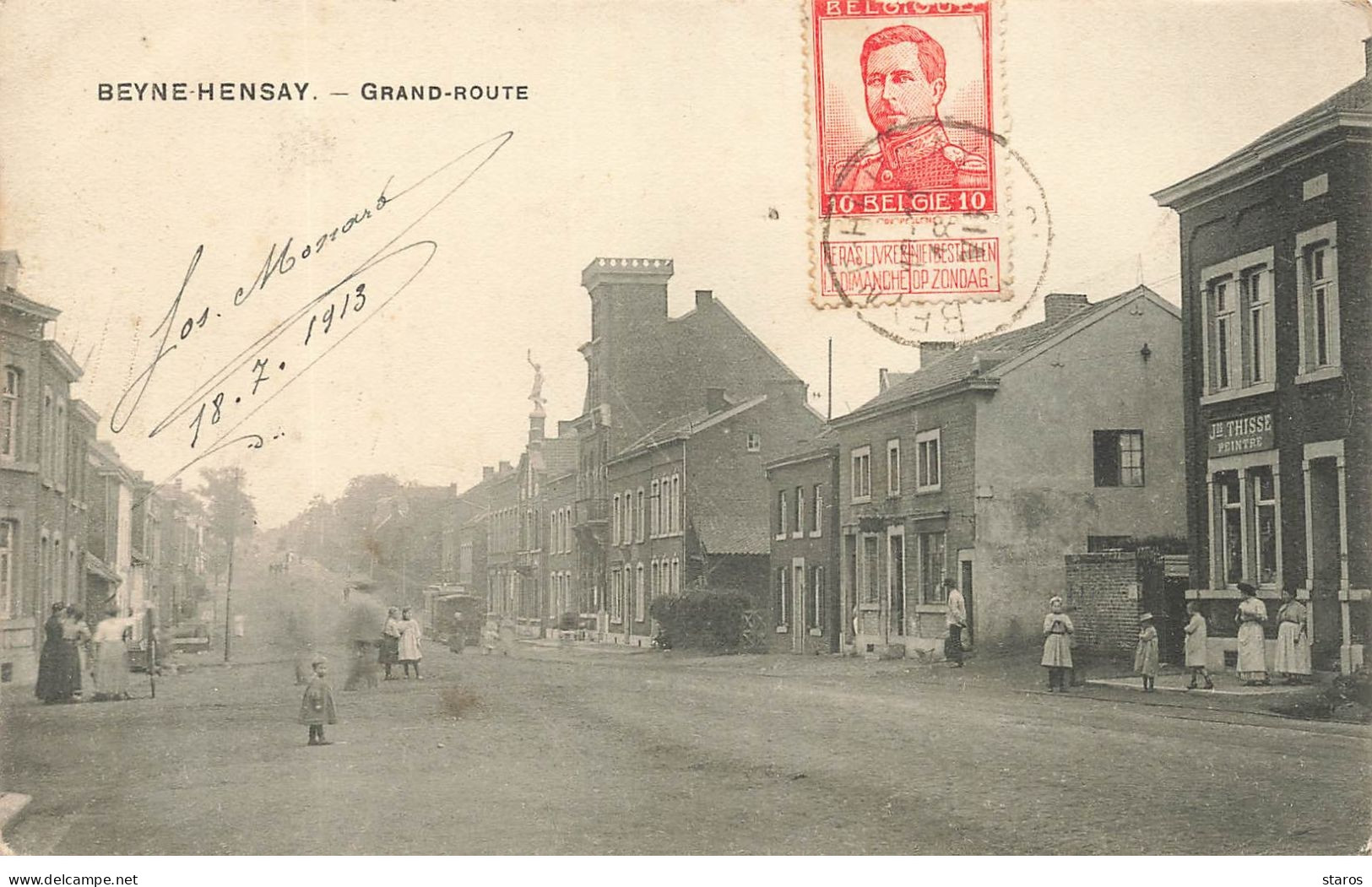 Belgique - BEYNE-HEUSAY - Grand-Route - Tramway