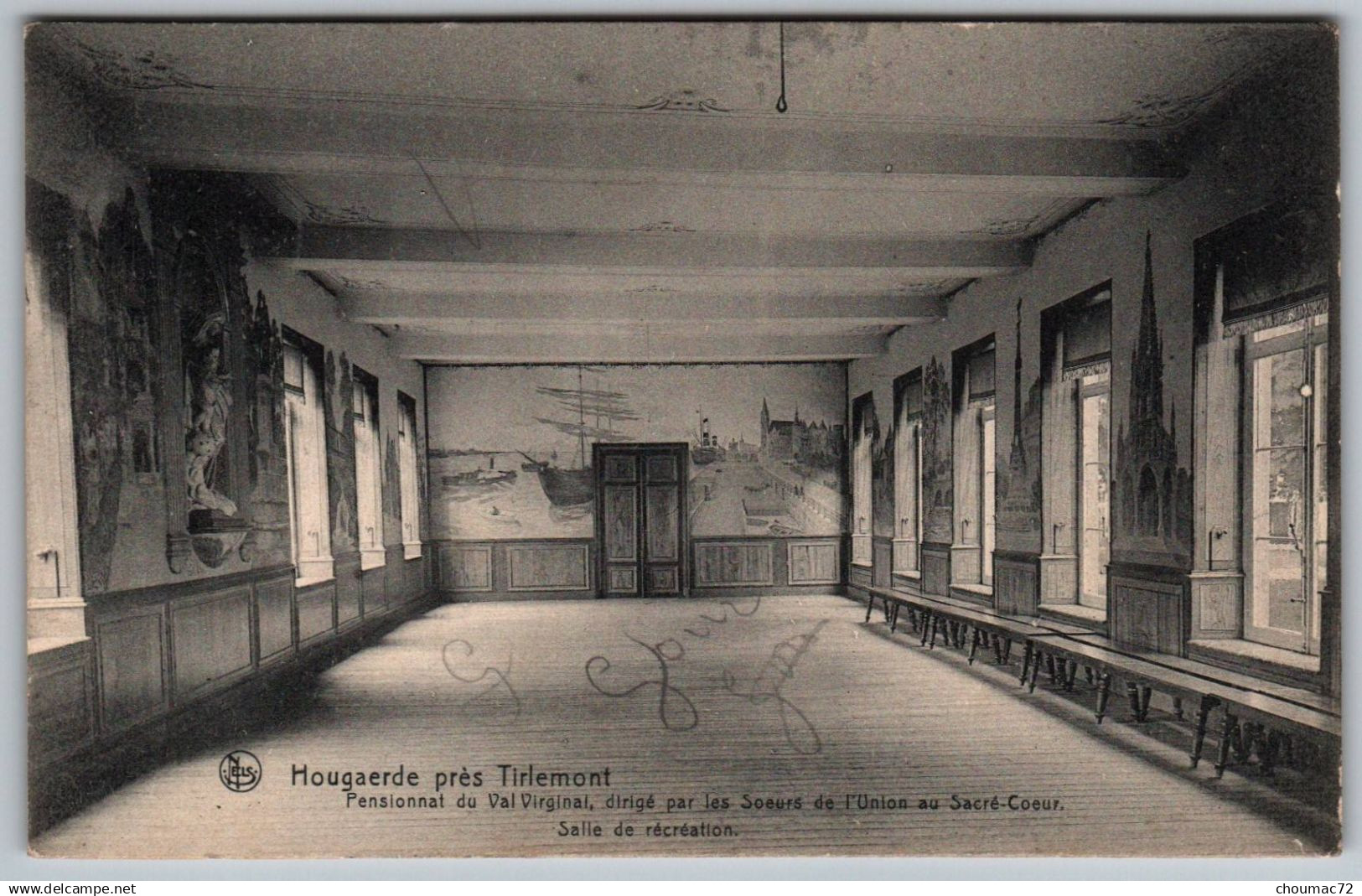 (Belgique) Brabant Flamand 002, Hougaerde, Nels, Pensionnat du Val Virginal, Salle de récréation