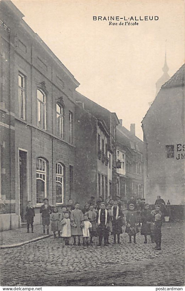 Belgique - BRAINE L'ALLEUD (Br. W.) Rue de l'École