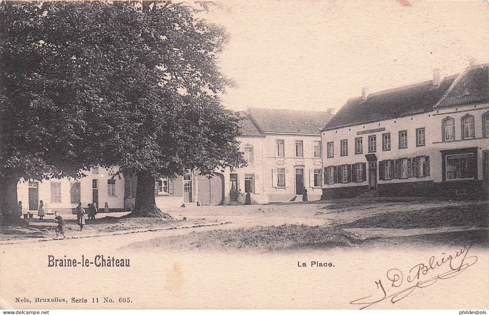BELGIQUE  BRAINE LE CHATEAU la place