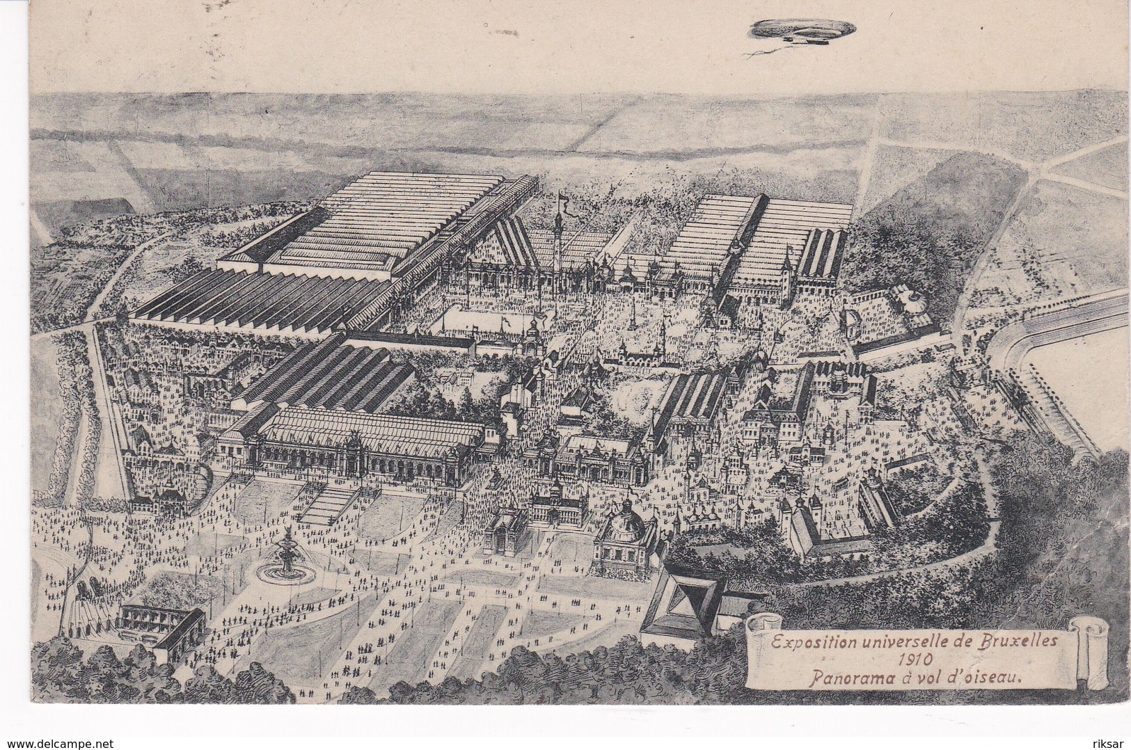 BELGIQUE(BRUXELLES) EXPOSITION(DIRIGEABLE)