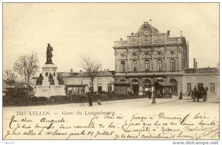 BELGIQUE - BRUXELLES - GARE du LUXEMBOURG